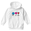 peace love wine Youth Hoodie