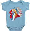 chief many feathers Baby Onesie