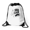 science pun Drawstring Bags