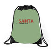 santa i'm a big fun Drawstring Bags