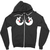 rude christmas pudding Zipper Hoodie