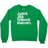 a litle life book white logo Crewneck Sweatshirt