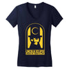 lincoln eclipse 2017 Women's V-Neck T-Shirt
