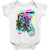 pop biker Baby Onesie