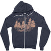 Camping Red Zipper Hoodie