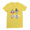halloween hedgehogs Ladies Fitted T-Shirt