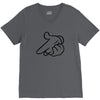 mickey pistol hands gun hip hop mens r&amp;b gangsta banksy grey t shirt s V-Neck Tee
