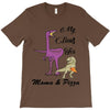mama &amp; pizza dinasour T-Shirt