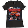 Off Road Monstre Truck Ladies Fitted T-Shirt