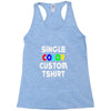 single color custom t shirt Racerback Tank