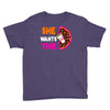 She Wants The D - Dunkin Donuts Youth Tee