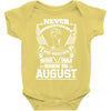 Never Underestimate Dog Rescuer Who Was Born August Baby Onesie