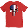 skull u.s.a. back V-Neck Tee