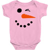 snowman face Baby Bodysuit