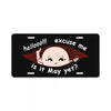May Peeking Out Asian Baby Boy License Plate