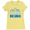 i'd rather be skiing Ladies Fitted T-Shirt