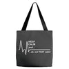 not that calm Tote Bags