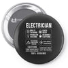 Electrician Pin-back button