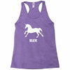 unicorn believe Racerback Tank