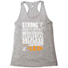 Strong Independent Motivated Leo Racerback Tank
