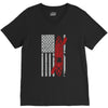 kayak american flag V-Neck Tee