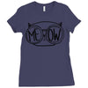 meow cat Ladies Fitted T-Shirt