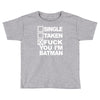 single taken i am batman funny Toddler T-shirt