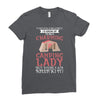 camping lady Ladies Fitted T-Shirt