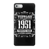 vintage made in 1951 perfectly aged a living legend iPhone 7 Case