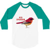 Red Sparrow 3/4 Sleeve Shirt