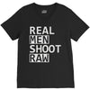 real men shoot raw V-Neck Tee