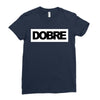 Dobre Black/White Ladies Fitted T-Shirt