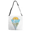 let the sea, set you free Adjustable Strap Totes