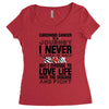 carcinoid cancer is a journey i never planed or asked for but i choose Women's Triblend Scoop T-shirt
