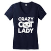 crazy cat lady Women's V-Neck T-Shirt