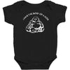 i have the body of a god funny buddha budda banter fat food Baby Bodysuit