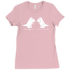 trex i love you this much Ladies Fitted T-Shirt