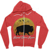 roam sweet roam slouchy Zipper Hoodie