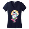 sharkbro Women's V-Neck T-Shirt
