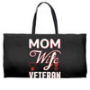 Mom Wife Veteran - Veterans Day T-Shirt Gifts Weekender Totes