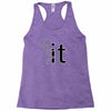 funny sweat Racerback Tank