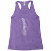 saxophone player Racerback Tank