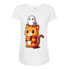 brave kitty Maternity Scoop Neck T-shirt