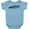 evolution of snooker or pool ape to player mens black new t shirt top Baby Onesie
