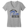 I Don't Care How Many Miles Per Gallon Women's V-Neck T-Shirt