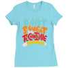 don't sweat the technique Ladies Fitted T-Shirt