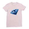 diamond blu Ladies Fitted T-Shirt