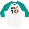team 10 american flag 3/4 Sleeve Shirt