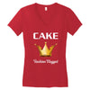 cake fashion nugget Women's V-Neck T-Shirt