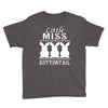 little miss cottontail cute bunny easter Youth Tee